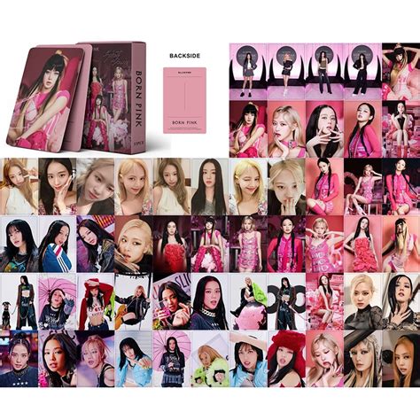 Pcs Box Blackpink Lomo Card Kpop Girls Photocards Veneno Rosa Pronto