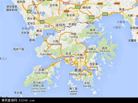 香港地图 香港卫星地图 香港高清航拍地图 便民查询网地图