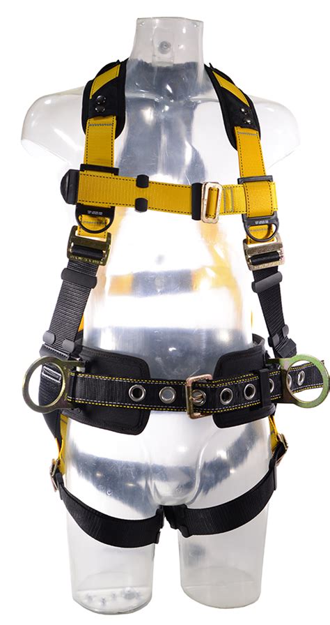 Guardian Series 3 Full Body Harness W Waist Pad Pass Through Chest