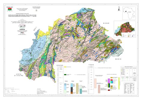 Carte minière du Burkina Faso ITIE BF