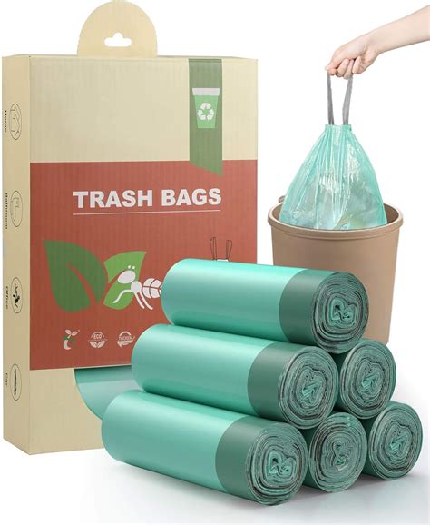 Amazon AYOTEE Compostable Trash Bags 4 Gallon Drawstring Trash