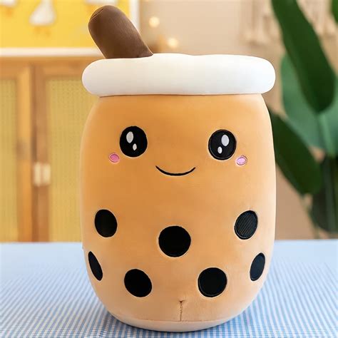 50cm Bubble Tea Plushie Boba Milk Tea Pillow Plush Giant Etsy Uk