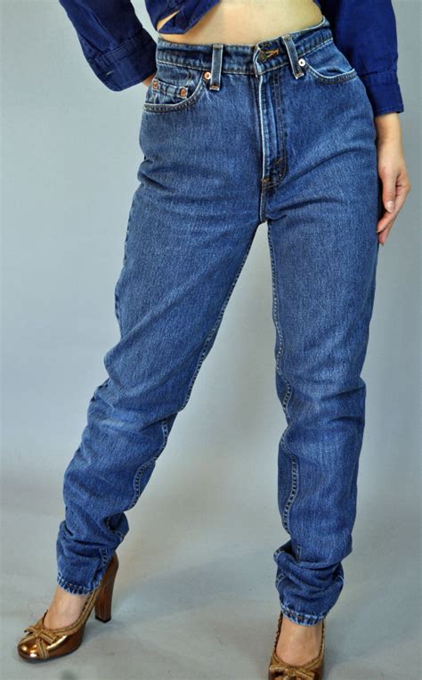 Vintage 80s High Waisted Jeans Womens Levis 512 Denim Etsy