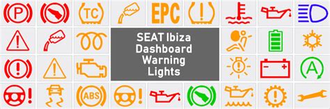 SEAT Ibiza Dashboard Warning Lights DASH LIGHTS