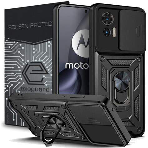 Etui Exoguard Camshield Szkło Motorola Edge 30 Neo Pancerne Case