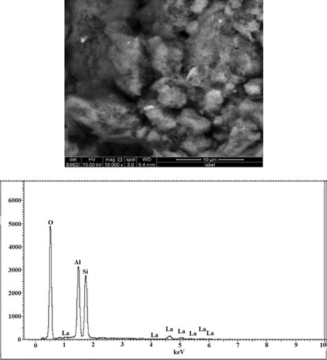 SEM micrograph and EDX of HNT 16 9La³ catalyst Download Scientific