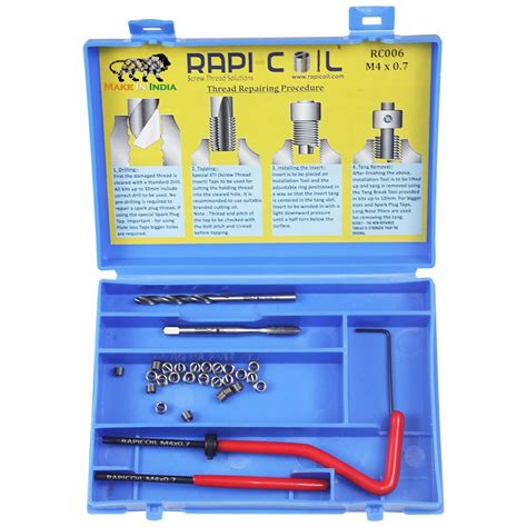 RAPI COIL Metrics Thread Repair Kit Stainless Steel 304 High Speed