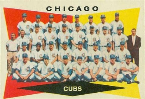 1960 Topps Chicago Cubs Team Card Wax Pack Gods