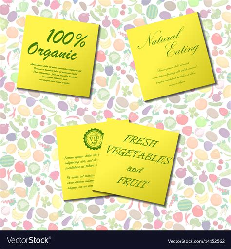 Organic food labels Royalty Free Vector Image - VectorStock