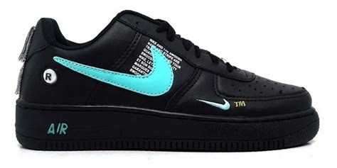 T Nis Feminino Nike Air Force Lv Preto Agu T Nis Feminino