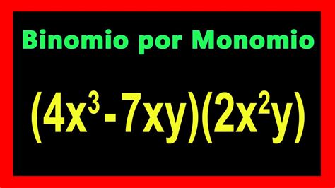 👉 Multiplicacion De Binomios Por Monomios Youtube