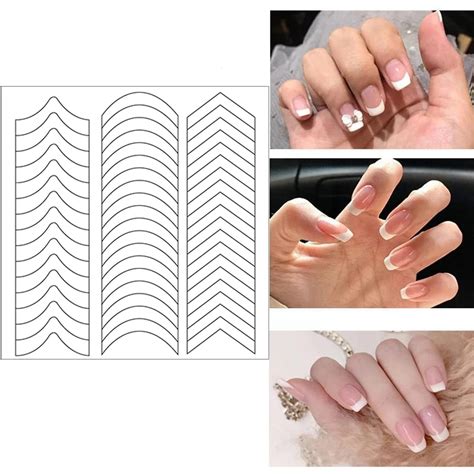 Amazon Sheets French Manicure Auxiliary Nail Art Stickers