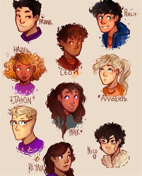 Percy Jackson Nico Di Angelo Hazel Levesque Frank Zhang Annabeth