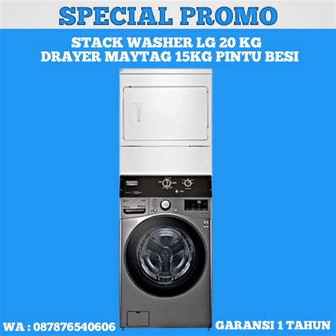 Jual Stack Washer Lg Kg Drayer Maytag Pintu Besi Stack Washer