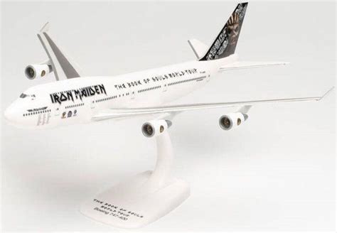 Herpa Boeing Vliegtuig Iron Maiden Ed Force One Book O Souls W