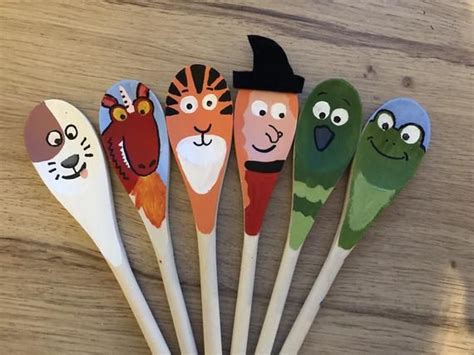 Room On The Broom Inspired Story Spoons Etsy Uk Room On The Broom