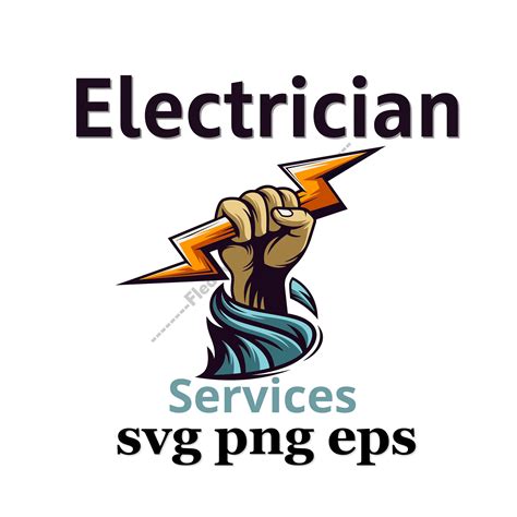 Electrician Service Logo SVG PNG EPS Clipart - Etsy