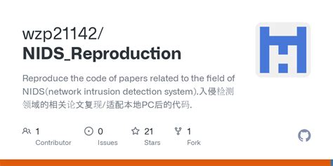 GitHub Wzp21142 NIDS Reproduction Reproduce The Code Of Papers