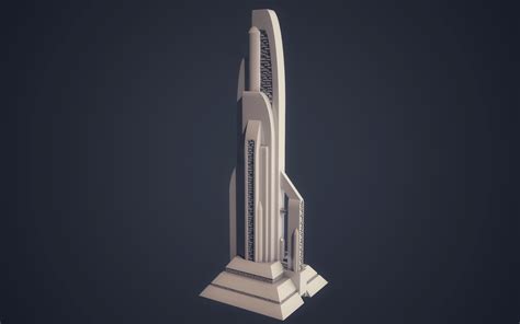 STL file Sci-fi Building・3D printable model to download・Cults