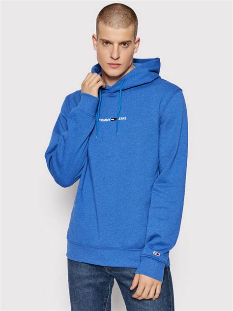 Tommy Jeans Sweatshirt Tjm Straight Logo DM0DM11632 Bleu Regular Fit