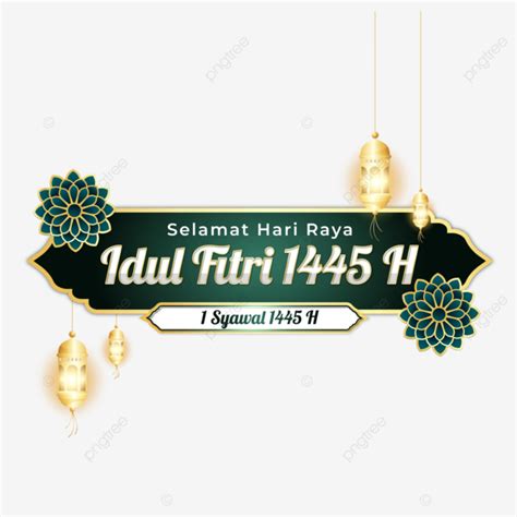 Selamat Idul Fitri 2024 1 Syawal 1445 H Vektor Idul Fitri 2024