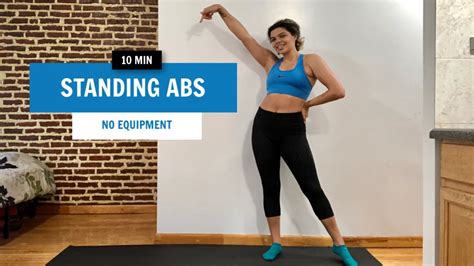 10 Min Standing Abs Workout No Equipment Youtube