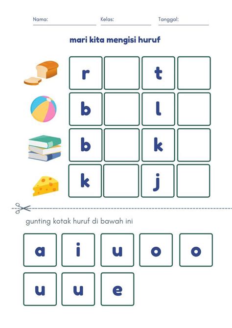 Latihan Soal Menulis Untuk Anak Tk Lembar Kerja Anak Tk Menul Themelower