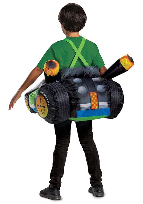 Inflatable Yoshi Kart Kids Costume