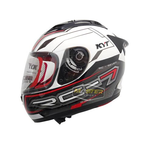 Jual HELM FULL FACE KYT RC7 RC 7 RC SEVEN MOTIF 14 BLACK RED Shopee