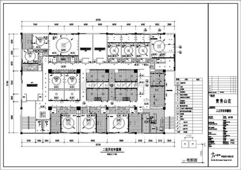 某经典中式餐厅cad大样详细构造施工图土木在线