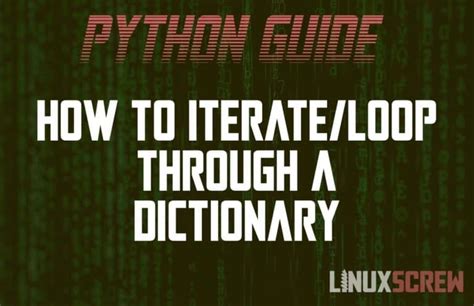 How To Iterate Loop Over A Dictionary In Python [examples]