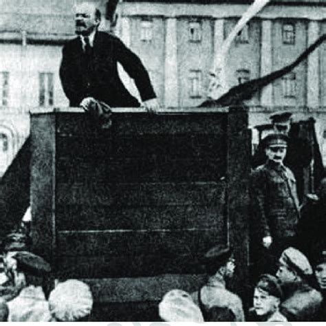 1 Lenin Giving A Speech At The Soviet Revolution Trotsky Can Be Seen