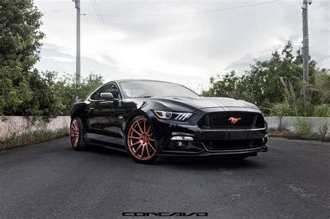 S550 Mustang on Dark Bronze Concavo Custom Wheels — CARiD.com Gallery