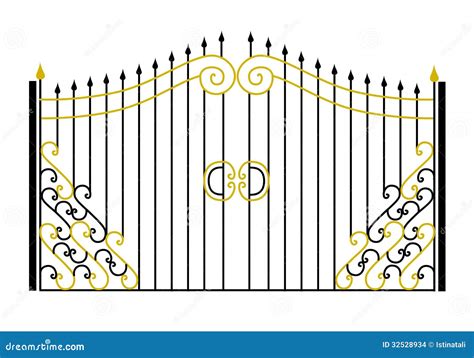 Gate In The Vector Stock Vector Illustration Of Arts 32528934