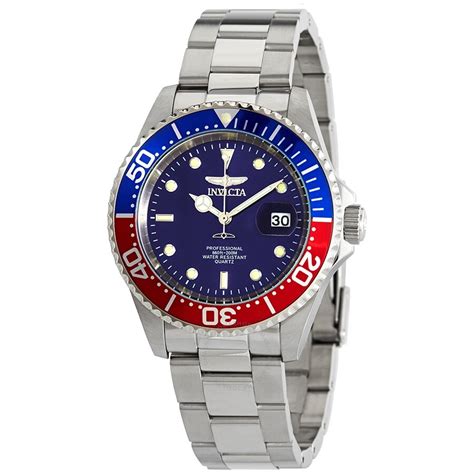 Invicta Pro Diver Pepsi Bezel Blue Dial Men S Watch