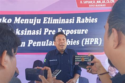 Catat Kasus Gigitan Hewan Penular Rabies Di Mukomuko Dinas