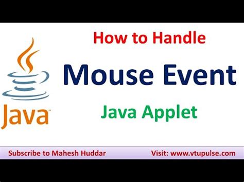 How To Handle Mouse Events In Java Mouse Listener Mouse Motion