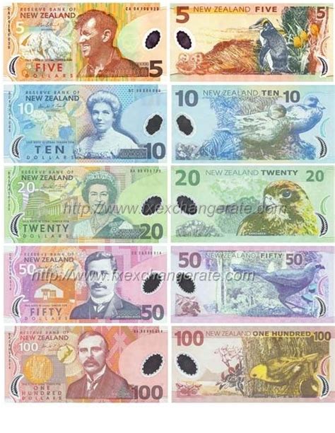 New Zealand Dollar(NZD) Currency Images | Money notes, Currency design ...