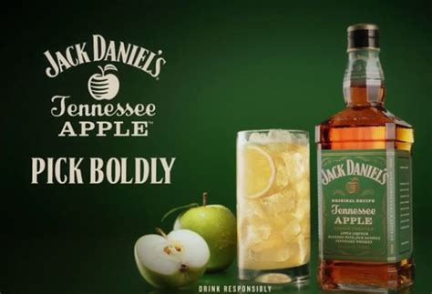 Whisky Jack Daniels Apple 1000 ml Maça Verde na Bebida Online