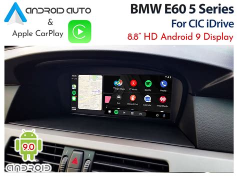 Bmw E60 Cic Idrive 88 Apple Carplay And Android Auto Replacement Display