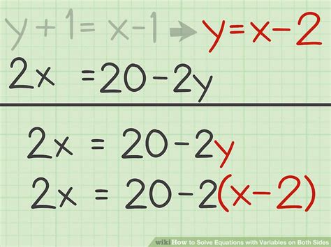 How To Solve Equations With Two Variables On Both Sides Tessshebaylo