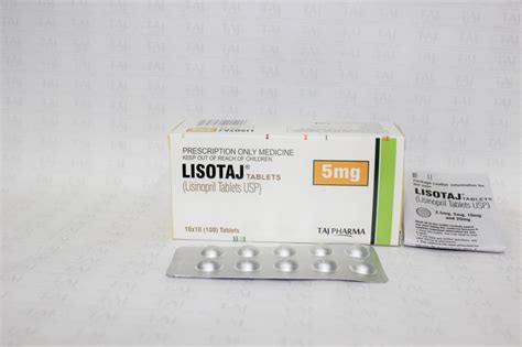 Lisinopril Tablets 5mg Manufacturer India Supplier Exporter