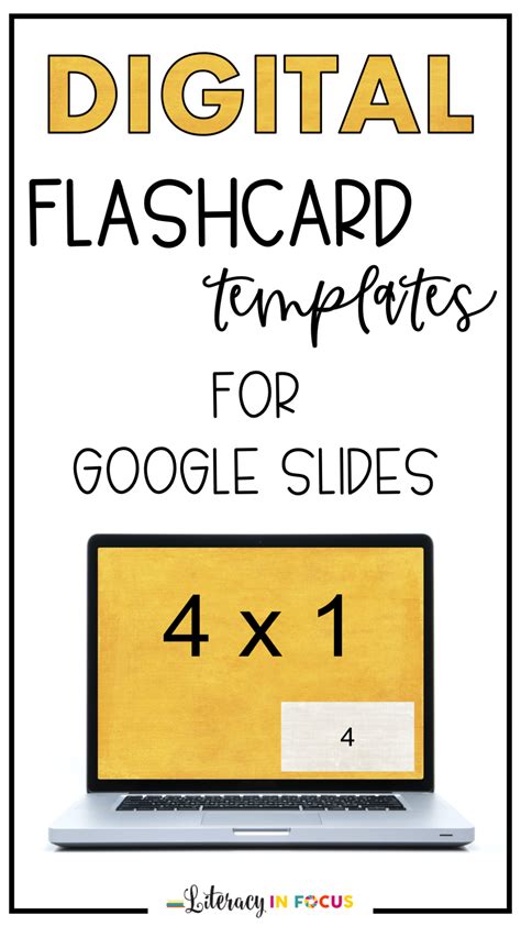 Digital Flashcard Templates For Google Slides In