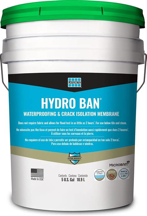 Laticrete Hydro Ban Waterproofing Crack Isolation Membrane Gallon