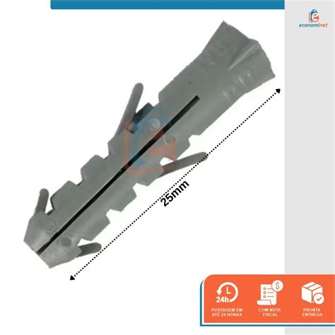 Bucha Para Fixação Comum Tijolo Parede Concreto 5mm 1000 Unidades