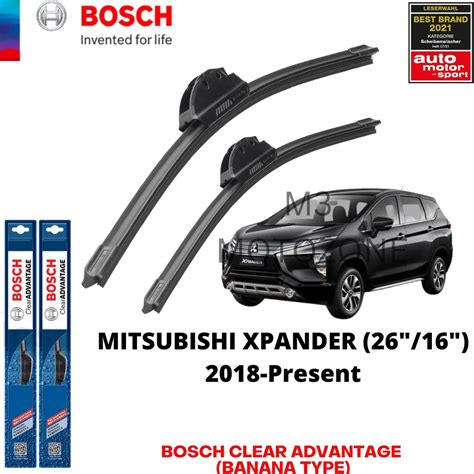 Bosch Clear Advantage Wiper Blade Set For Mitsubishi Xpander 2019