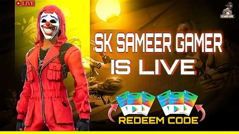 FREE FIRE LIVE REDEEM CODE GIVEAWAY FF LIVE TEAMCODE GIVEAWAY SK