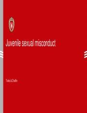 Understanding Juvenile Sexual Misconduct And Offender Course Hero