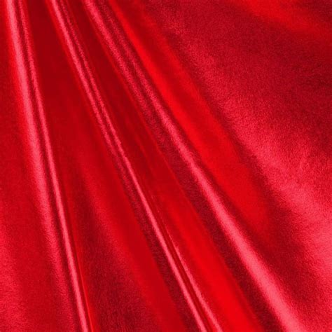 Finley Red 4 Way Stretch Metallic Foil Fabric By The Yard Etsy