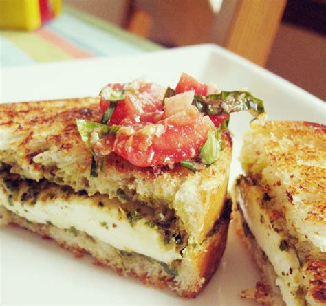 Fancy Grilled Cheese With Bruchetta Rosy Blu